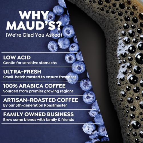 Image of Maud's Blueberry Flavored Medium Roast Coffee Pods 18ct