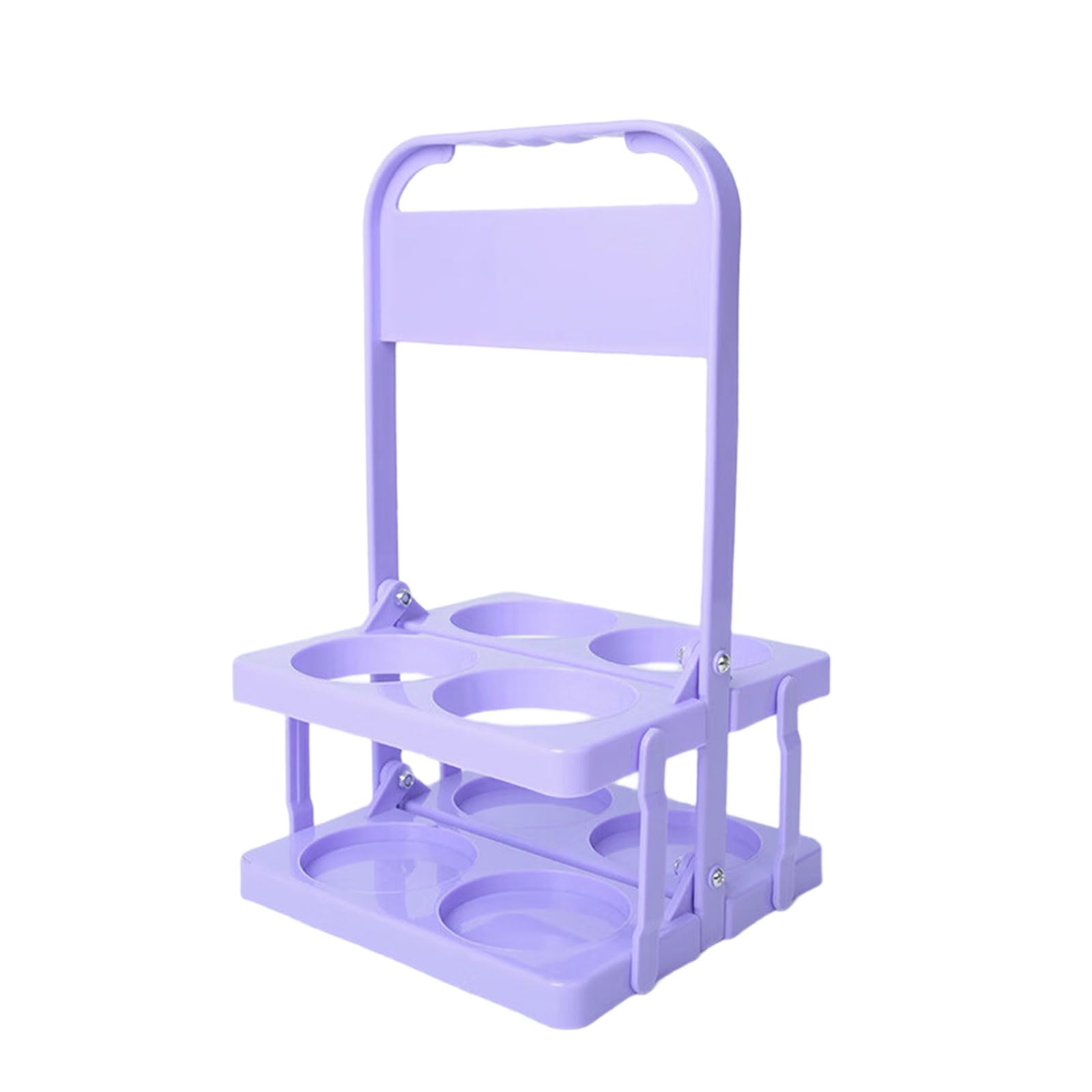 MALSSE Portable 4 Bottle Drink Carriers Quick Fold Design Beverage Holder Perfect for BBQs and Picnics High Strength Beverage Basket