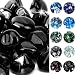 onlyfire Reflective Fire Glass Diamonds for Natural or Propane Fire Pit, Fireplace, or Gas Log Sets, 10-Pound, 1/2-Inch, Onyx Black