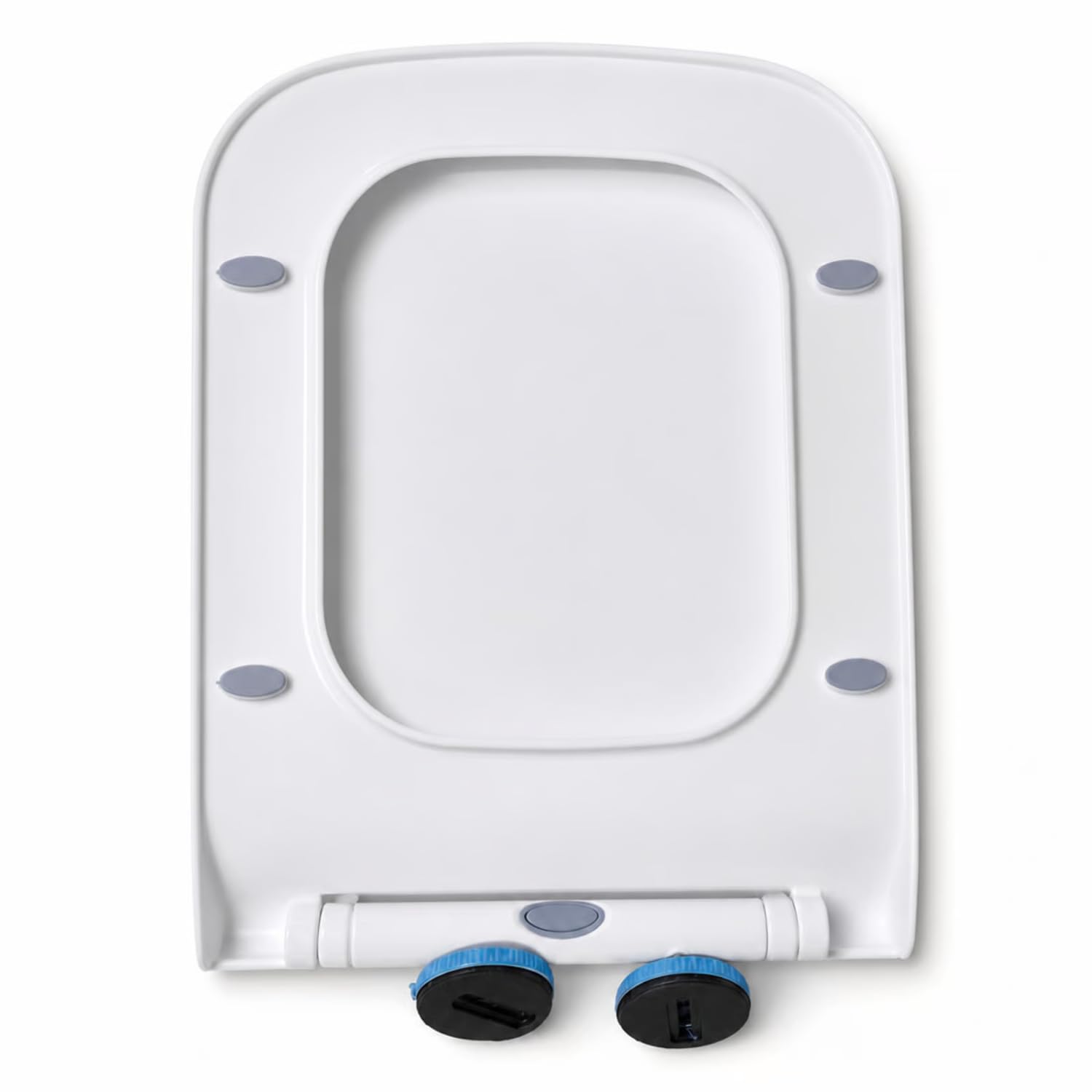 743 Top Fixing Toilet Seat Cover | Duraplast WC Seat with Quick Release Hinges | White Toilet Commode Seat | 13 x 17 Inch-image-11