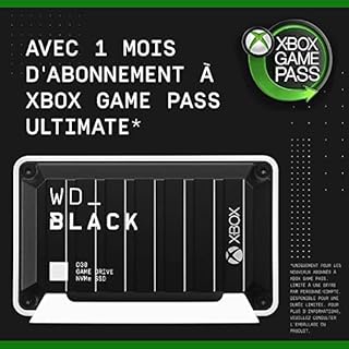 WD_BLACK D30 SSD pour Xbox 1 To, Game Drive SSD for Xbox, Disque SSD externe, Portable SSD des vitesses allant jusqu'à 900 Mo/s, pour la vitesse et le stockage, Compatible avec Xbox Series X|S