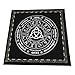 Oyrcvweuy Tarotkarte Tischdecke Flanell geometrische Figur Wahrsagung Altar Tuch Brettspiele Orakelkarte Pad Runen Supplies Tarotkarte Matte 49 x 49 cm