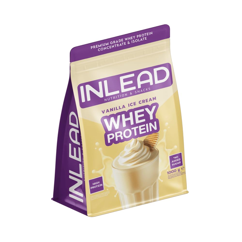 Inlead Whey Protein (1000g) Vanilla Ice Cream - Białka - Mieszanka białek serwatkowych