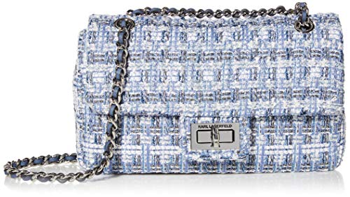 Karl Lagerfeld Paris Agyness Shoulder Bag, Blue Boucle