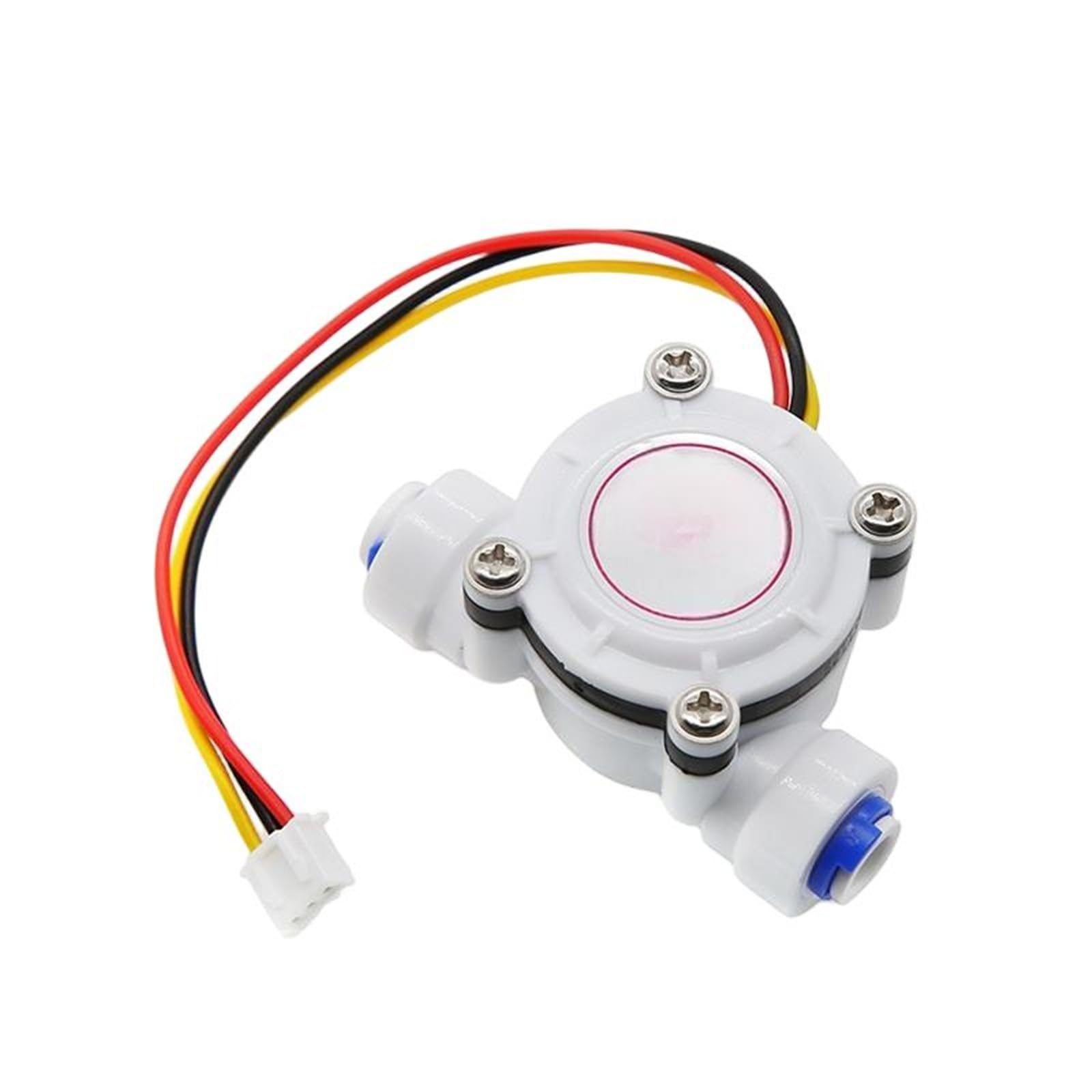 Hall-Effect Water Flow Sensor 1/4" Quick-Connect 2-Point for Dispensers Purifiers Switch/Meter for Home Water Flow Calculation