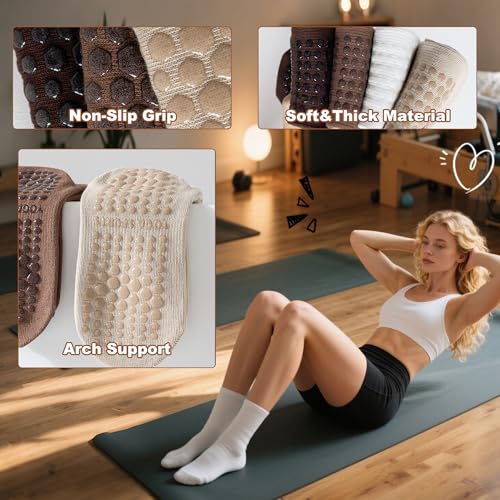 BISOUSOX Pilates Socks with Grips for Women - image 5