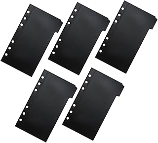 TEHAUX 1 Conjunto De Pastas Blocos De Notas Clipes De Fichário Bolsas De Fichário Bolsa De Cartão De Visita Bolsos De Fichário Bolsa De Folhas Soltas Bolsa De Bloco De Notas