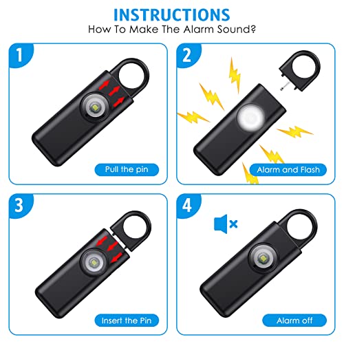 image for Newest AMIR Personal Alarm for Women Safety - Loud 130 dB Siren with S