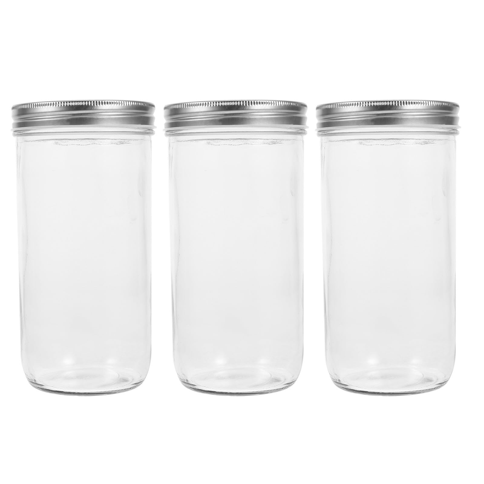 Operitacx 3 Piezas Tarro de Cristal Hermético de 36 Oz con Tapa para Cocina
