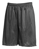 LA Speedy Men's Mesh Athletic Gym Shorts No Pocket 2XL Charcoal (38-39')