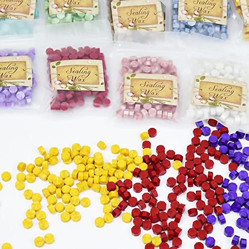 100 pz Ceralacca Fagioli Timbro Perline di Cera