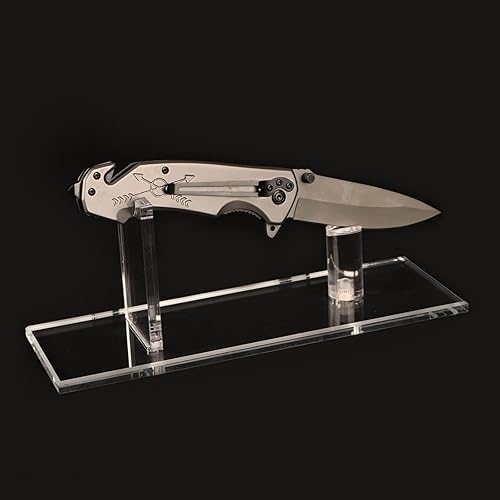 Miniatura 6 de Soporte de exhibición de cuchillos de bolsillo de acrílico pantalla de cuchillo de bolsillo único soporte de exhibición para tácticas de