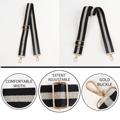 Image of Adjustable Replacement Shoulder Strap Luggage Straps Belt Crossbody Canvas Bag Handbag Purse Strap for Women (H-Style 67)