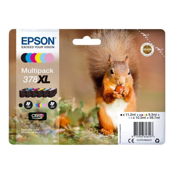 Amazon.co.jp: Epson 378 XL リス マルチパック インクジェット