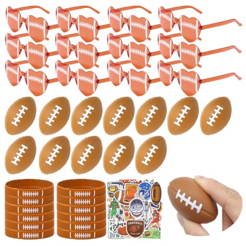 Guiqulai 86Pcs American Football Party Favors Set Football Party Supplies