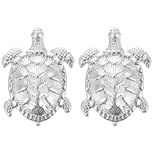 DOITOOL 2pcs Cabinet Knob Nautical Turtle Drawer Dresser Knobs and Handles Door Pulls Handle Single Hole Knobs for Kitchen Bathroom Dresser Furniture Accessories