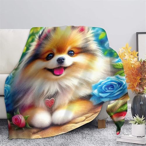 Couverture chaude Poméranie 3D en microfibre isolante et douce - 7