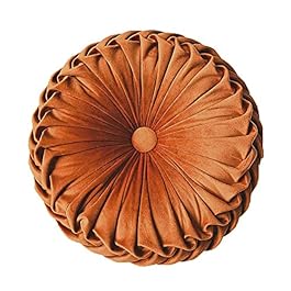 Round Throw Pillow Velvet...