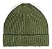 Ribbed Stocking Cap - 100% Alpaca Wool - Traditional Fisherman Style for Work or Fashion Unisex Durable All Weather Hat (Military Green)