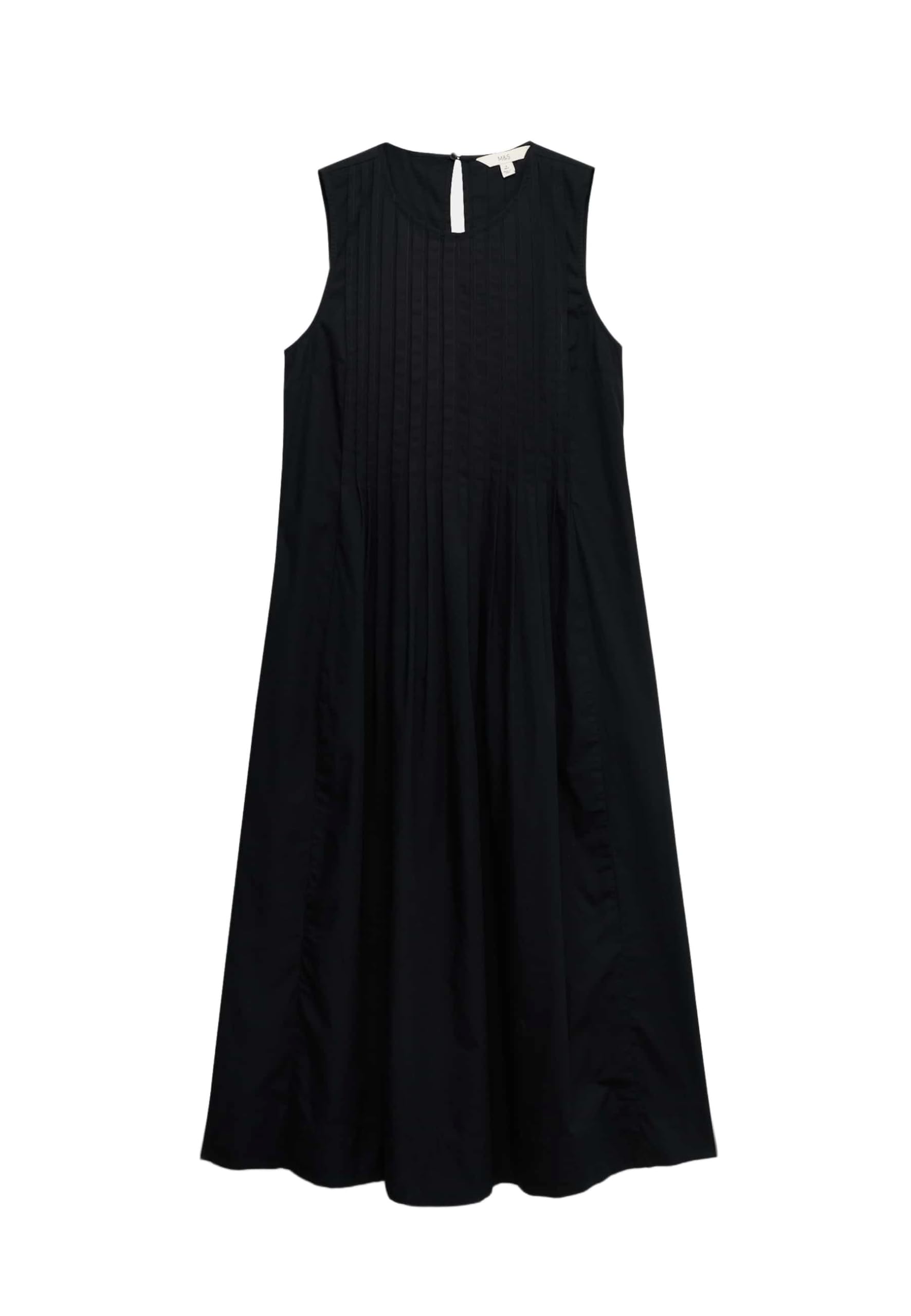 Marks & Spencer Robe midi Coupe décontractée Pur Coton nervuré
