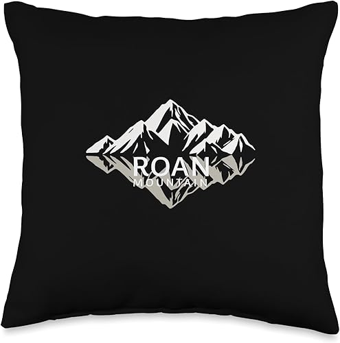 HMW Roan Mountains with trees Roan Mountain - Almohada de 16 x 16 pulgadas multicolor HMW Roan Mountains with trees Roan Mountain - Almohada de 16 x 16 pulgadas multicolor
