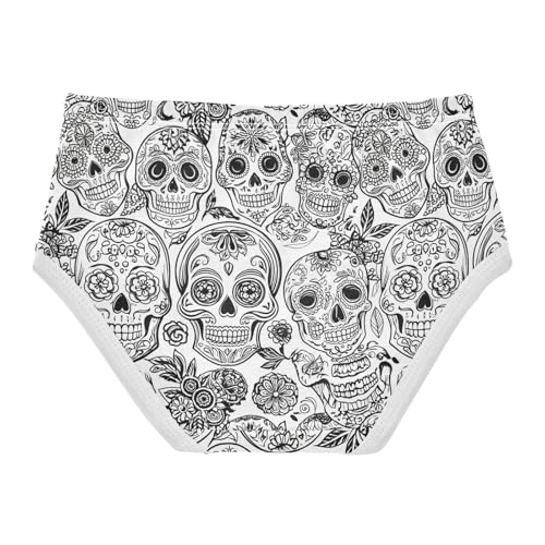 Black White Sugar Skulls Toddler Girls's Underwear 2T 202c17362