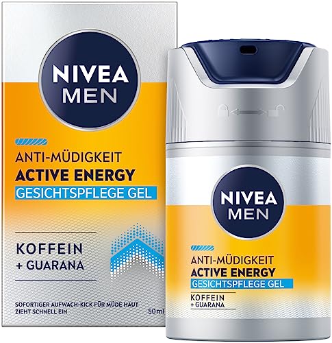 NIVEA MEN Active Energy Face Care Gel (50ml), Revitalizing Face C...