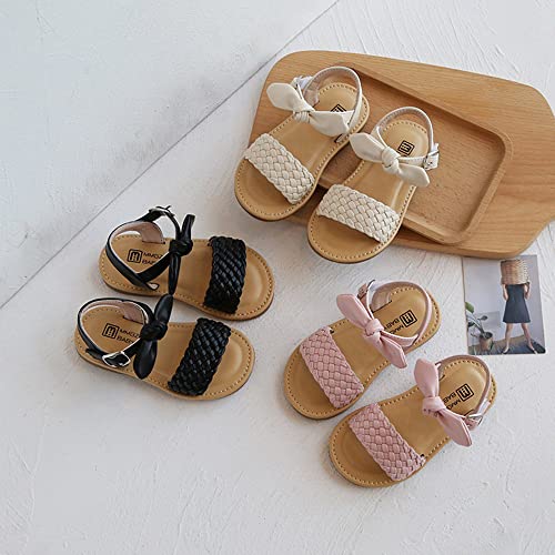 Girls Bowknot Leopard Kids Sandals Beach Summer Toddler Girls Open Toe PU Leather Sandals Princess Flat Shoes3