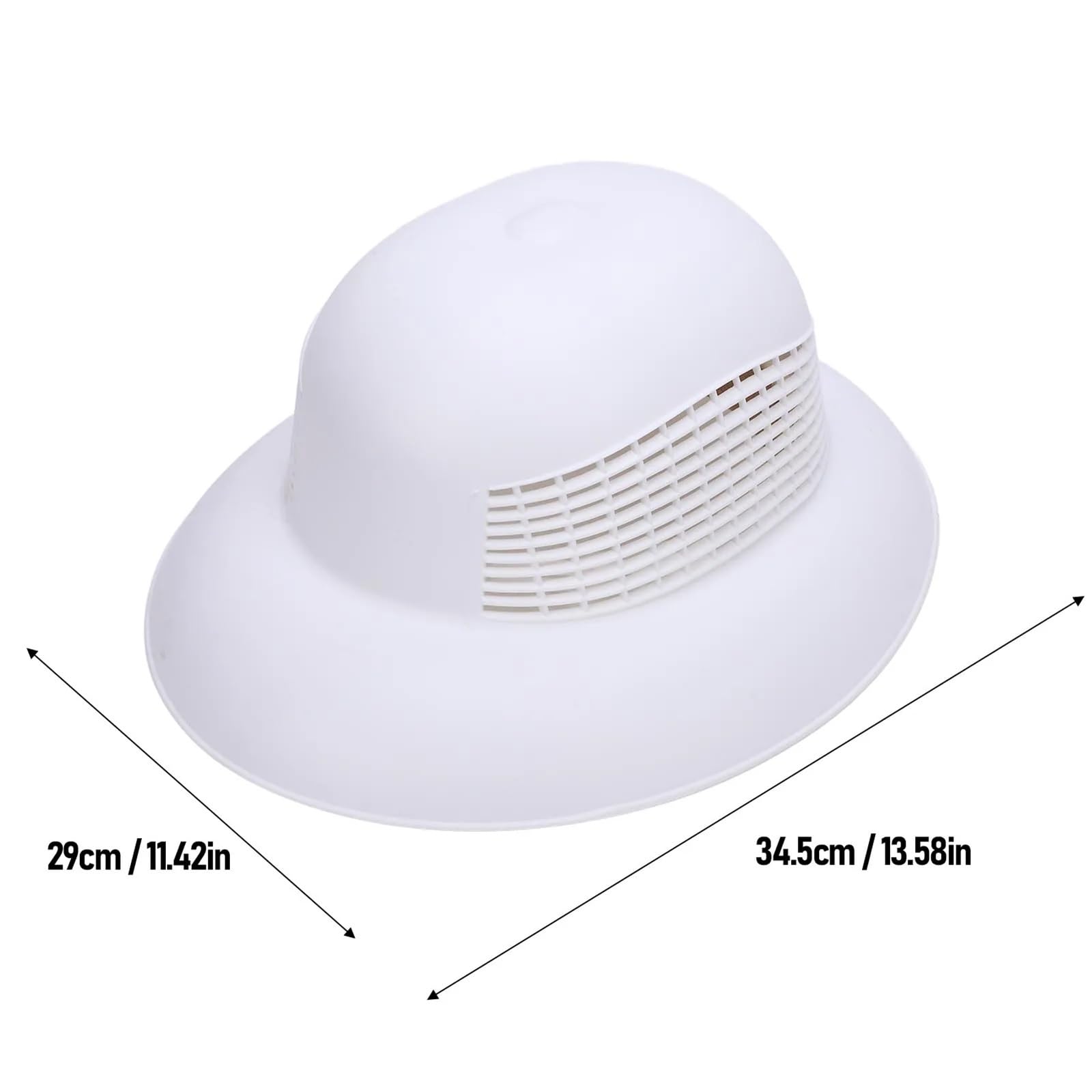 2 pezzi cappello da apicoltore rigido ventilato protettivo strumento for uomini donne bianco Strumento per l'apiario