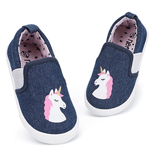 okilol Toddler Shoes Slip On Canvas Sneakers for Boys & Girls