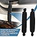 Door Limiting Straps Swing Door Check Limiter Compatible with Jeep Wrangler YJ TJ JK JKU JL JLU 1987-2024 Black
