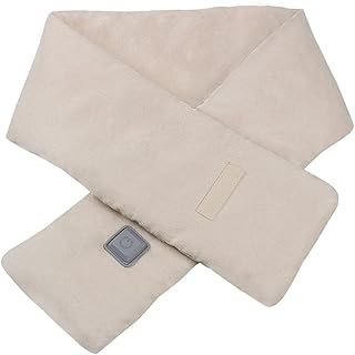 Mikcrosco USB Heating Scarf, Electric Heating Scarf, Heated Scarf Rechargeable Heated Scarfs with 3 Heating Levels, Heated Neck Wrap With Neck Heating Pad for Men Women Winter Outdoor Activities