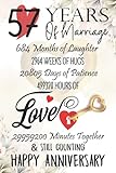 Photo Gallery 57 years of marriage: funny 57th couple wedding anniversary gift for both, her and him, lined notebook, 100 pages, 6 in x 9 in (15.2 x 22.9 cm) Photo Gallery 57 years of marriage: funny 57th couple wedding anniversary gift for both, her and him, lined notebook, 100 pages, 6 in x 9 in (15.2 x 22.9 cm)