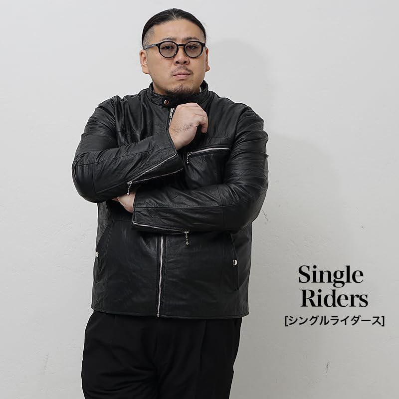 Amazon.co.jp: [サムディフ] 大きいサイズ 【本革】レザージャケット 