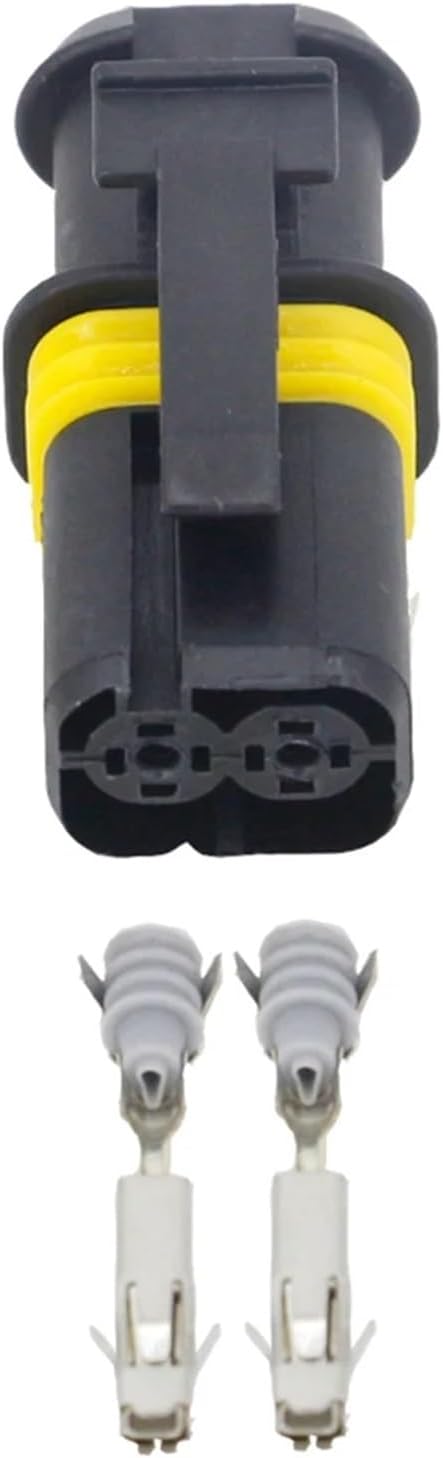 2 Pin jacket car connector automotive connector female with terminal DJ7028A-1.5-21(5 Sets)