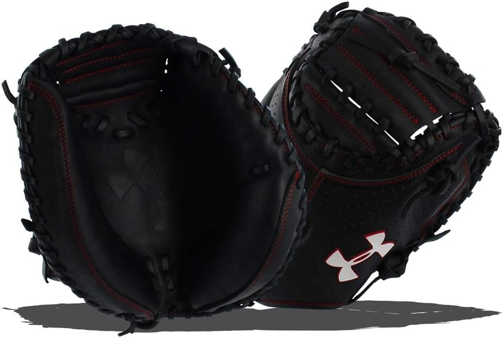 Under Armour Baseball UACM-100-FR Framer Series Baseball Catching Mitt, Black, Adult - 33.5"