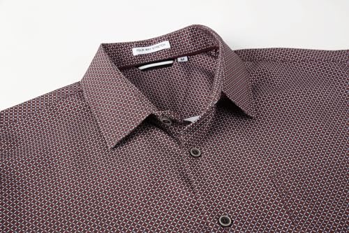 Alex Vando Mens Printed Dress Shirts Long Sleeve Regular Fit Button Down Shirt