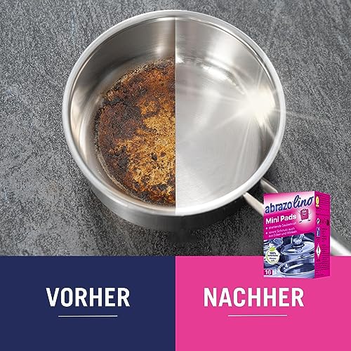 abrazo Minis - 16 Reinigungskissen für Töpfe, Grill, Backofen, handlicher Spülschwamm mit Veganer Pflanzenseife, Küchenschwamm… – Ansicht 2
