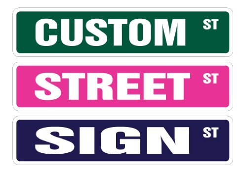 Custom Street Sign Your own Text Personalized Gift Kid Child boy Girl Any Signs