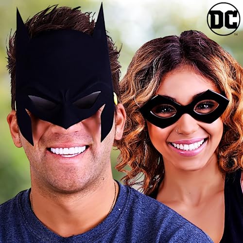 Image of Sun-Staches Batman Sunglasses, DC Comics Heroes & Villains Costume Accessory | Official DC Batman, Robin, Batgirl, Joker, Catwoman, or Harley Quinn | Costume Ready | 100% UV | One Size Fits Most