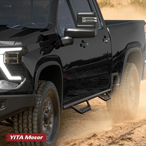 YITAMOTOR Running Boards Replacement for 2022-2026 Toyota Tundra CrewMax Cab 4 Full Size Doors, Carbon Steel Side Steps Nerf Bars Rails by YITAMOTOR - Image 9