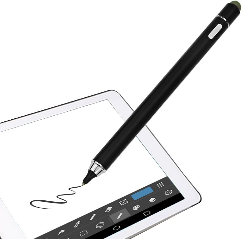 Stylus Touchscreen Pen, Rechargeable Ultra Fine Touch Pen No Need App or Bluetooth with 1.8mm Tip for iOS, Android,iPhone,iPad,Samsung,Huawei,Tablet and Capacitive Touchscreen Devices