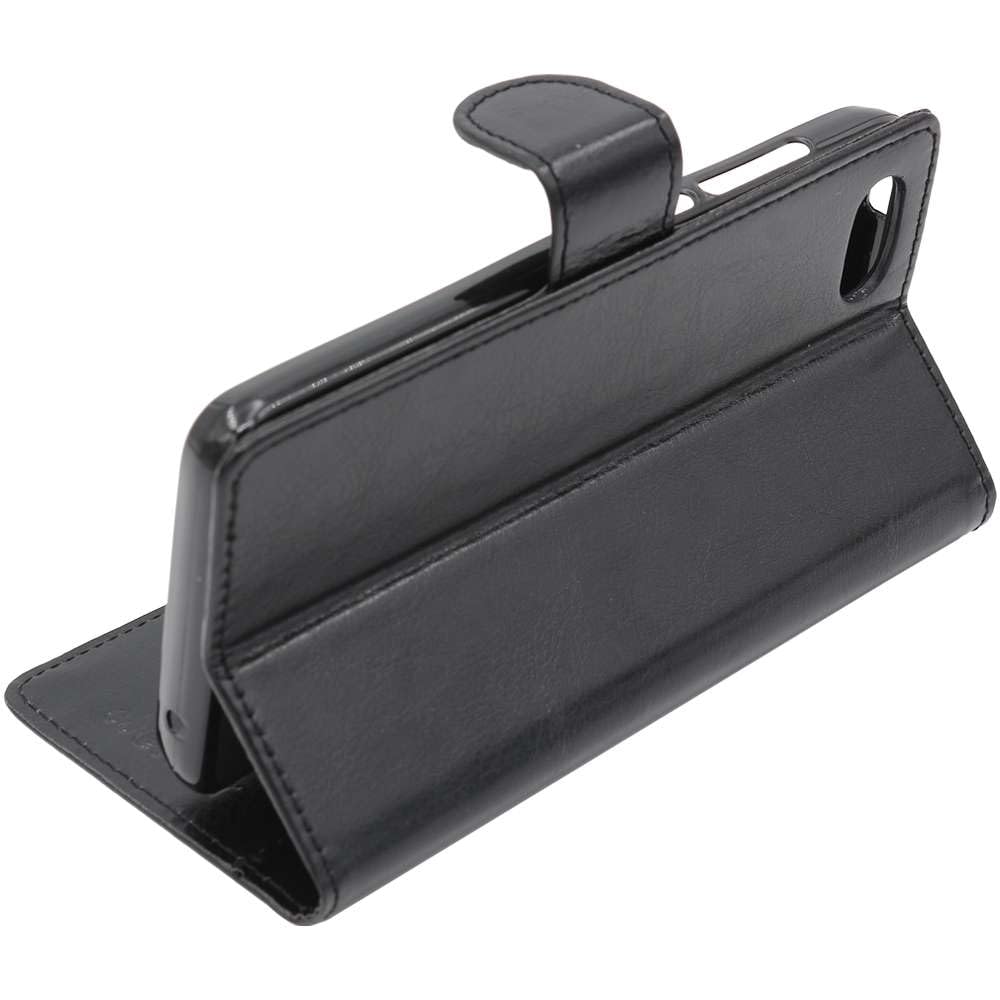 ebestStar - Cover Compatibile con Wiko Sunny3 (Sunny 3) Custodia Portafoglio Pelle PU Protezione Libro Flip, Nero [Apparecchio: 146.7 x 74 x 9.95mm, 5.0