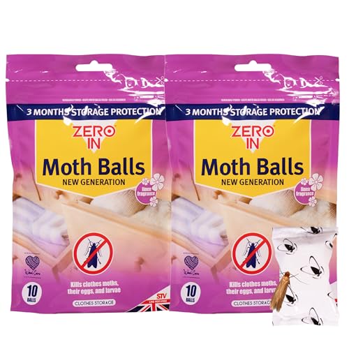 Zero In AMZ436 Moth Balls 10 Pack x2 Mulicolour