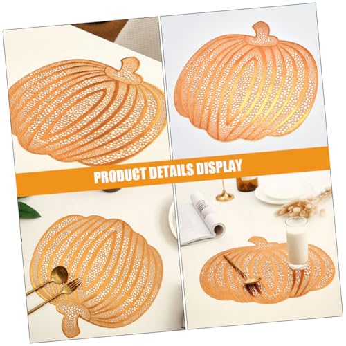 Set de table citrouille protecteur et isolant pour éviter les taches de repas de fête