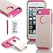 iPhone SE Case, Lumsing Hard&Soft Impact Hybrid Combo Armor Resistance Case Rubberized Silicone Cover For Apple iPhone SE 5SE 5S 5 Case
