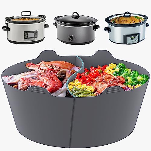 Slow Cooker Silicone Liners for 6QT Crockpot, Hamilton Beach, Divider