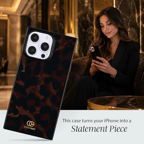 Image of COCOMII Rectangle for iPhone 16 Pro Case, Chestnut Leopard