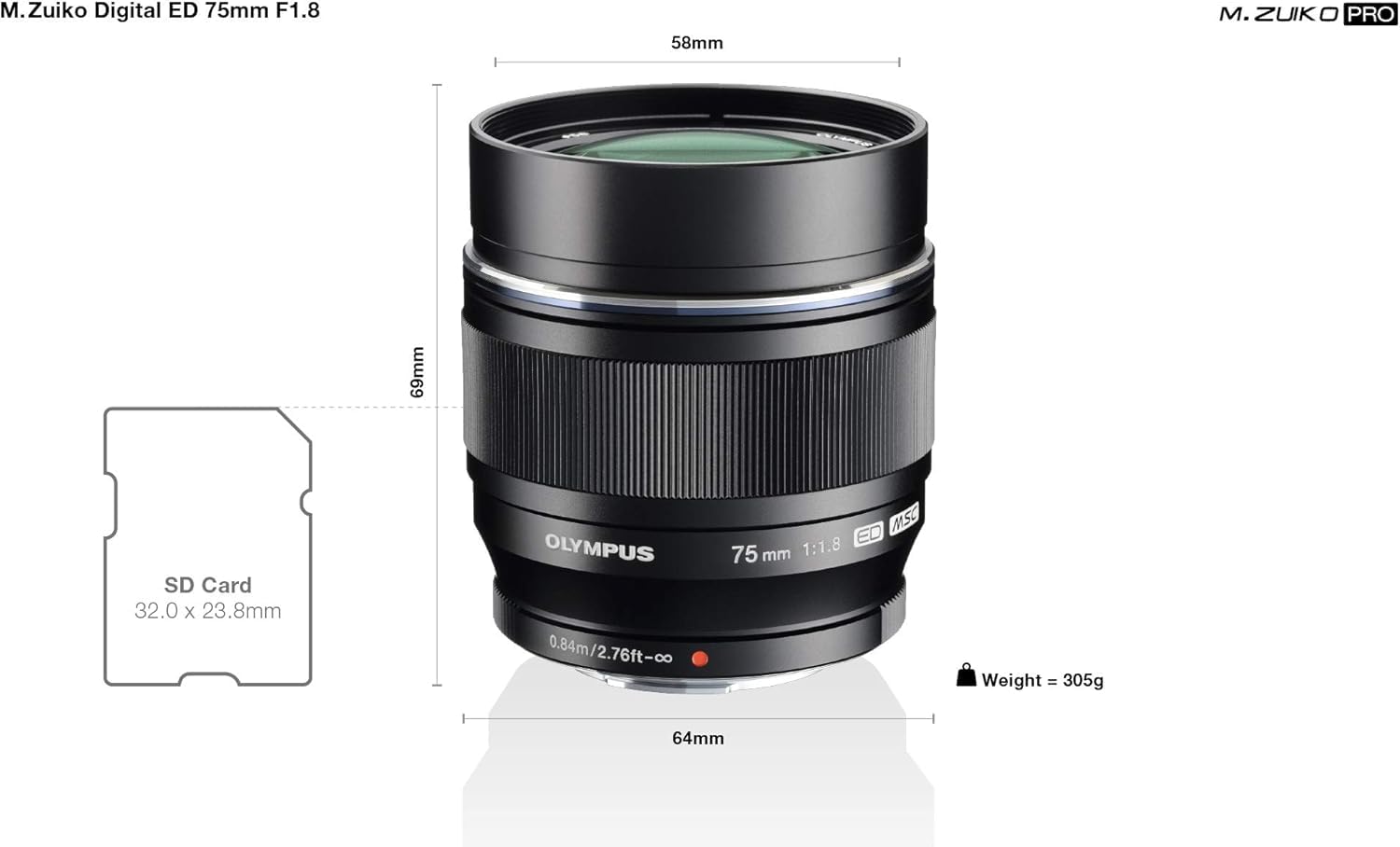 Amazon.co.jp: OLYMPUS 単焦点レンズ M.ZUIKO DIGITAL ED 75mm F1.8