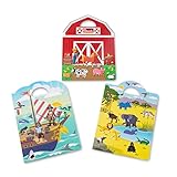 Melissa & Doug Puffy Sticker Play Sets - Safari, Pirate, On the Farm - Reusable Dress Up Doll Stickers, Restickable Puffy Sticker Book For Kids Ages 4+